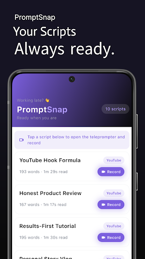 PromptSnap | Teleprompter Screenshot 3