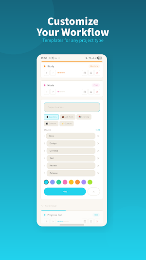 ProgressDot: Project Tracker Screenshot 1