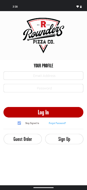 Rounders Pizza App Screenshot 0