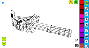 Gun Coloring Pages Screenshot 2