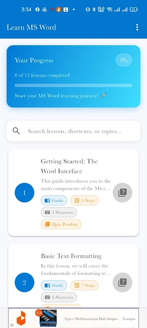 Learn Ms-Word Screenshot 0