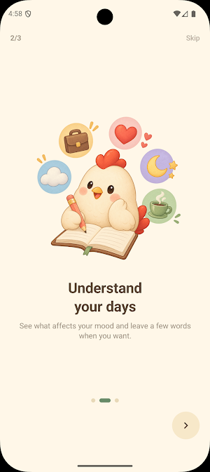 Chicken Mood Journal Screenshot 1