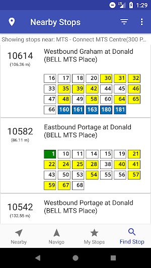 Winnipeg Transit App Screenshot 1
