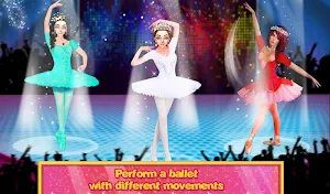 Beautiful Ballerina Girl Salon Stylish Dressup Screenshot 1