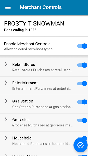 AgFed Debit CardControl Screenshot 1