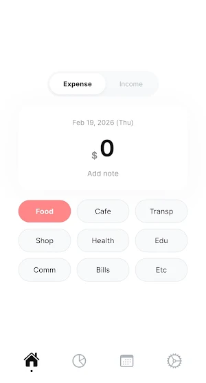 Simple Expense Tracker Budget Screenshot 0