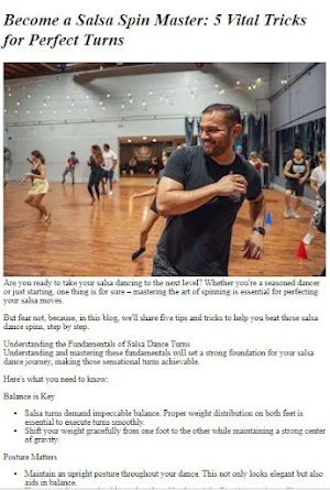Salsa Dancing Tutorial Screenshot 3