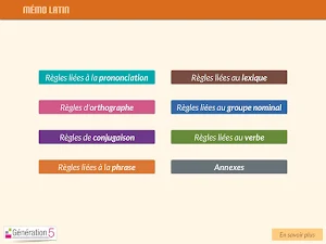 Mémo Latin Screenshot 0