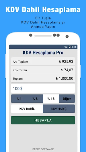 KDV Hesaplama Pro Screenshot 2