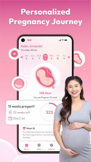 Pregnancy Track & Baby Growth Screenshot 0