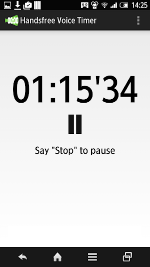 Handsfree Voice Timer Screenshot 2