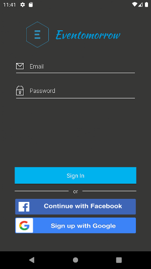 Eventomorrow Organizer Screenshot 0