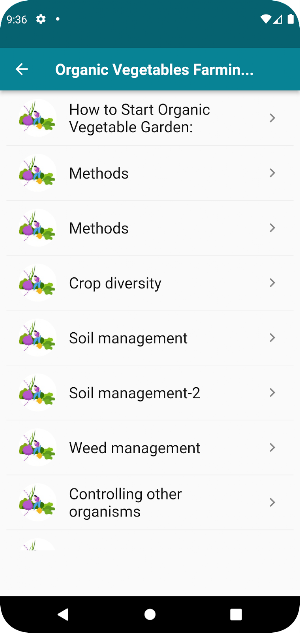 Organic Vegetables Farming Screenshot 1