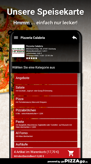 Pizzeria Calabria Duisburg Screenshot 3