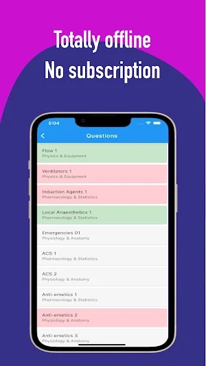 EasyFRCA Primary SBA Screenshot 1