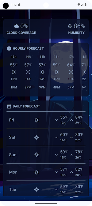 Unity Weather Screenshot 1