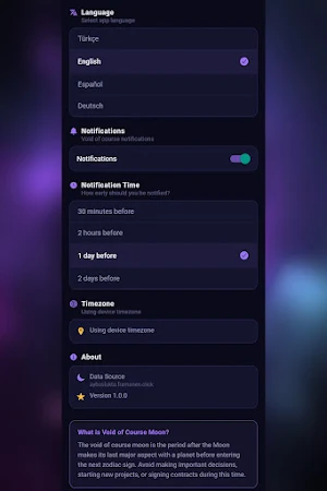 Moon Void of Course Screenshot 2