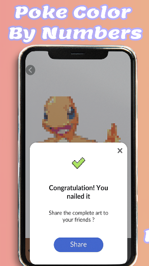 Pokepixel Color By Number -Poke Coloring Pixel Art Screenshot 3