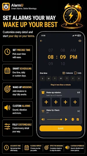 AlarmU: Alarm Clock & Timer Screenshot 3
