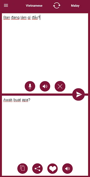 Malay - Vietnamese Translator Screenshot 1
