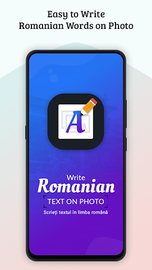 Write Romanian Text on photo Screenshot 0
