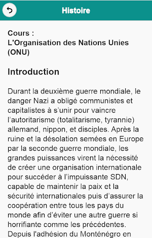 Histoire : Cours Screenshot 2