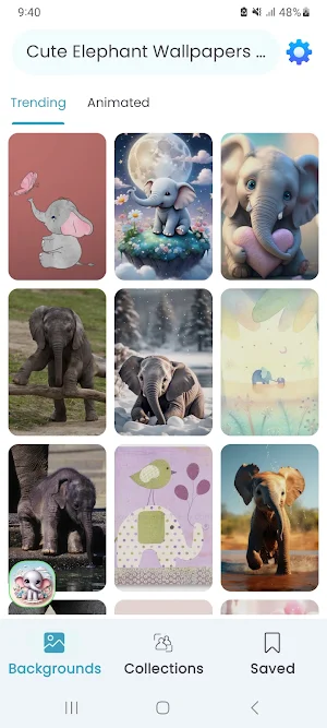 Cute Elephant Wallpapers HD Screenshot 0
