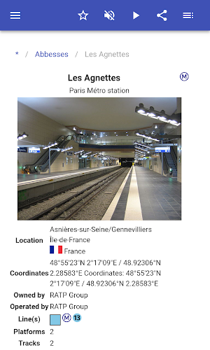 Metro stations in Paris Screenshot 2