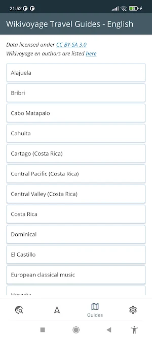 Costa Rica Offline Map Screenshot 2