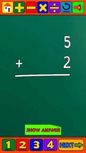 Doodle Math Flash Cards Screenshot 0