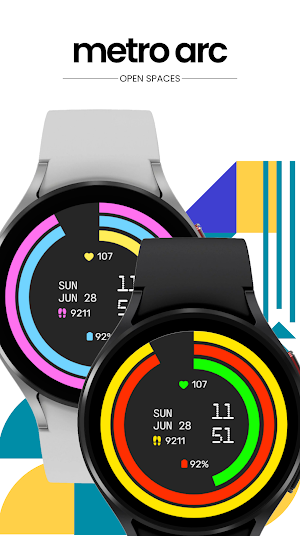 Metro Arc Watch Face Screenshot 1