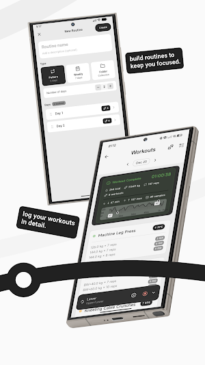 setFocus. - smart workout log Screenshot 1