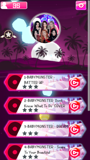 BabyMonster Kpop songs game Screenshot 0