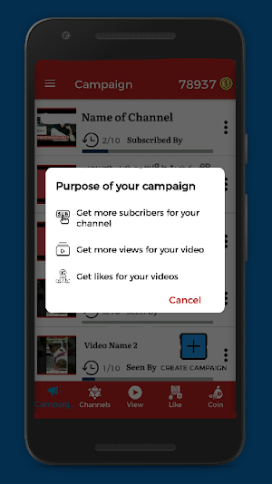 Real Sub4Sub - Exchange App, Increase Watch time Screenshot 2