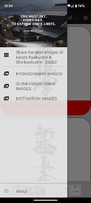 Karate Kyokushin Images Quotes Screenshot 3