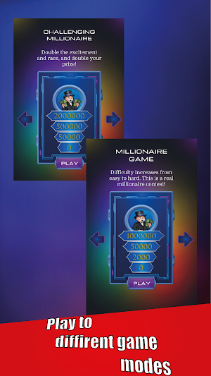 Millionaire Quiz Screenshot 1