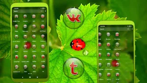 Ladybug Leaf Theme Screenshot 1