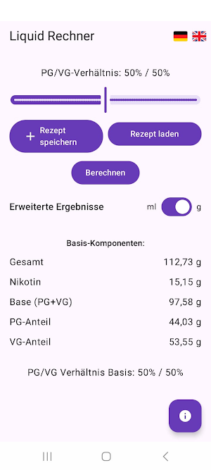 Liquid Calculator Screenshot 3