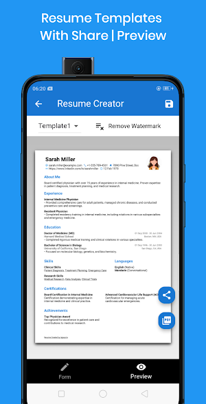 AI Resume Maker App CV Builder Screenshot 2