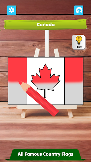Flag painting and flags quiz Screenshot 1
