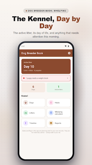 Dog Breeder Book: Whelping Screenshot 0