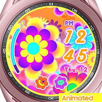 Tropical Neon Flower-Watchface