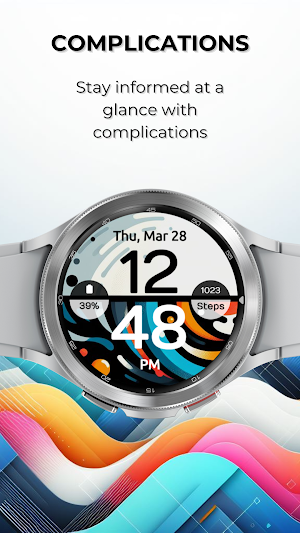 EXD029: Digital Art Watch Face Screenshot 1
