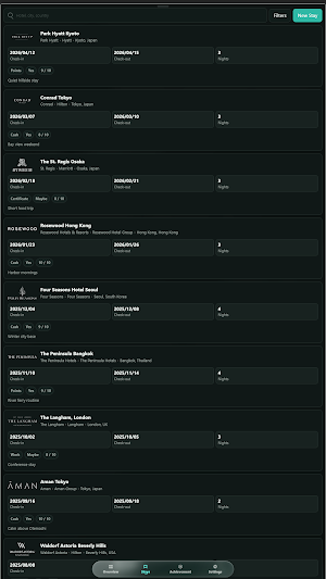 Staycord: Hotel Tracker Screenshot 2