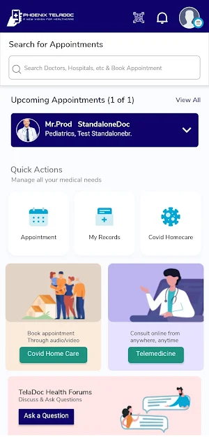 PT Patient Health App Screenshot 1