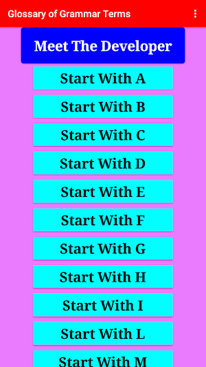 English Grammar Terms Screenshot 1