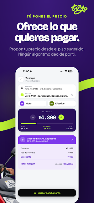 Tuyo: Pide tu viaje Screenshot 2
