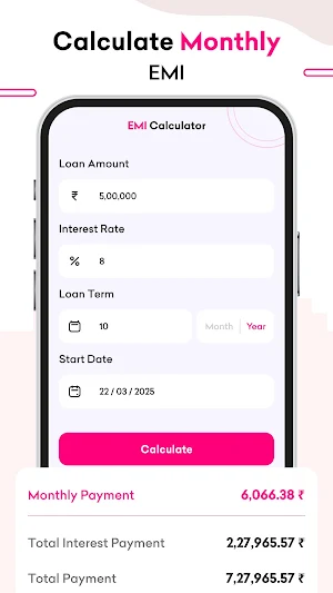LoanStar - Loan EMI Calculator Screenshot 1