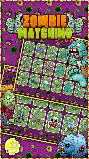 Zombie Matching Card Game Mania Screenshot 2