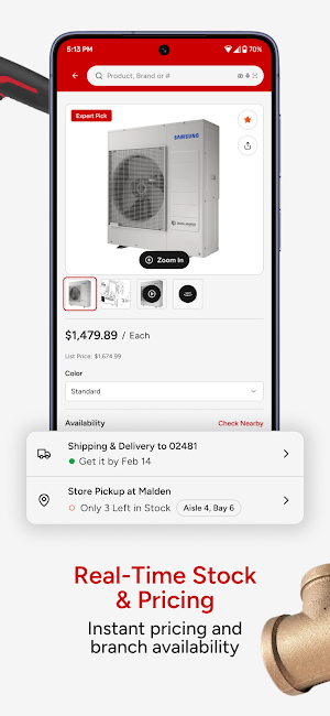 F.W. Webb Mobile Ordering App Screenshot 2